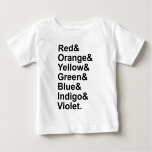 ROYGBIV Red Orange Yellow Green Blue Indigo Violet Baby T-Shirt