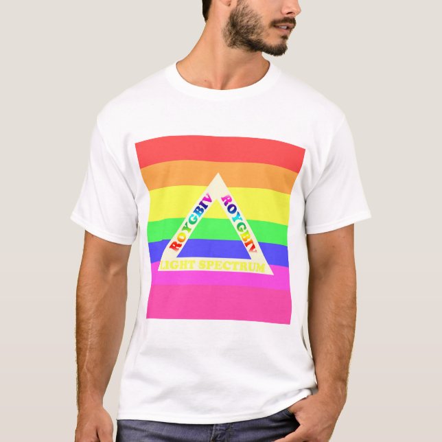 ROYGBIV Spectrum Of White Light T-Shirt (Front)
