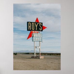 "ROY'S" ROADSIDE MOTEL CAFE SIGN