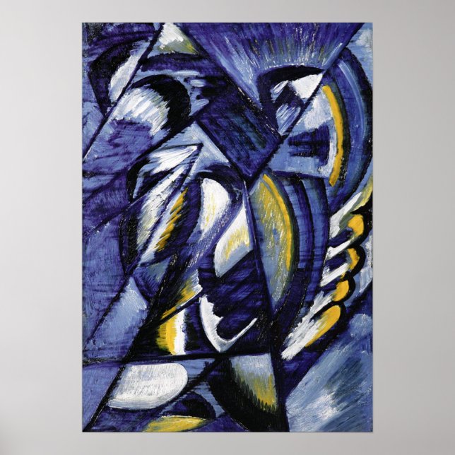 Rozanova - Blue On Tin 1913 Poster (Front)