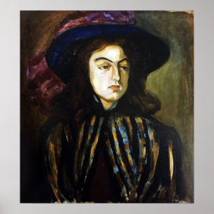 Rozanova - Female Portrait 1907 Poster