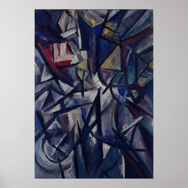 Rozanova - Landscape Futurist Composition 1913 Poster (Front)