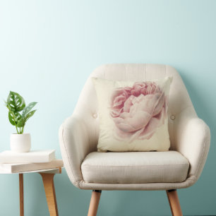 Roze Roos (1792) – Timeless Vintage Botanical Art Cushion