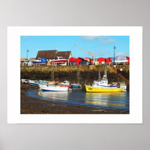 Rozel harbor at low tide, Jersey Poster