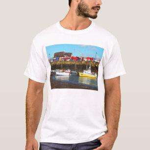 Rozel harbour at low tide, Jersey T-Shirt