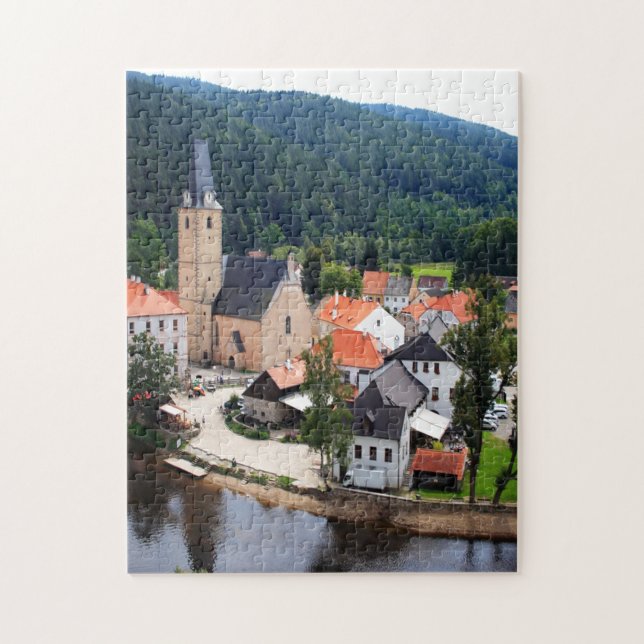 Rozmberk town jigsaw puzzle (Vertical)