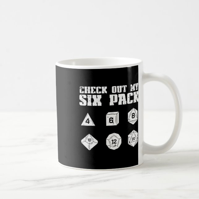 Rpg Check Out My 6 Pack Funny Gamer Men Boys  Coffee Mug (Right)