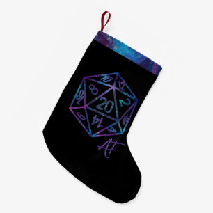RPG Crit AF   Nebula Fantasy Tabletop Gamer Dice Small Christmas Stocking