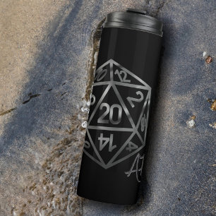 RPG Crit AF   Retro Tabletop PnP Role Player Dice Thermal Tumbler