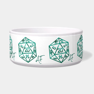 RPG Crit AF Teal Fantasy Tabletop PnP Gamer Dice