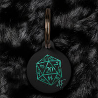 RPG Crit AF | Teal Fantasy Tabletop PnP Gamer Dice