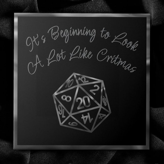 RPG Critmas | Fantasy Tabletop Retro Gamer Dice Tile (Creator Uploaded)