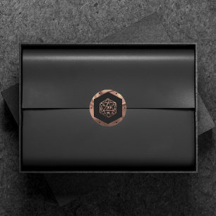 RPG Dice   Copper Fantasy Retro Tabletop PnP Gamer Classic Round Sticker