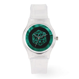 RPG Dice Emerald Green Fantasy Tabletop Gamer Watch
