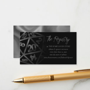 RPG Dice   Fantasy Retro Tabletop Gamer Registry Enclosure Card