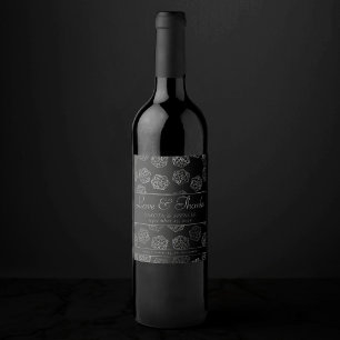 RPG Dice Fantasy Retro Tabletop PnP Gamer Custom Wine Label