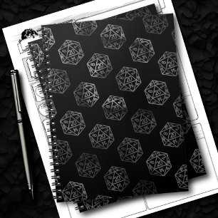 RPG Dice   Fantasy Tabletop Retro Gamer Campaign Notebook