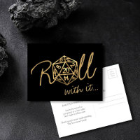 RPG Dice | Gold Tabletop Roleplayer Change of Date