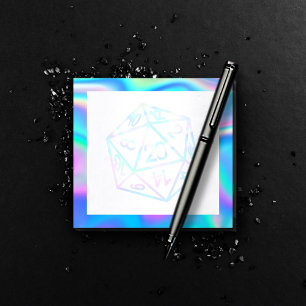 RPG Dice   Holo Fantasy Retro Tabletop PnP Gamer Post-it Notes