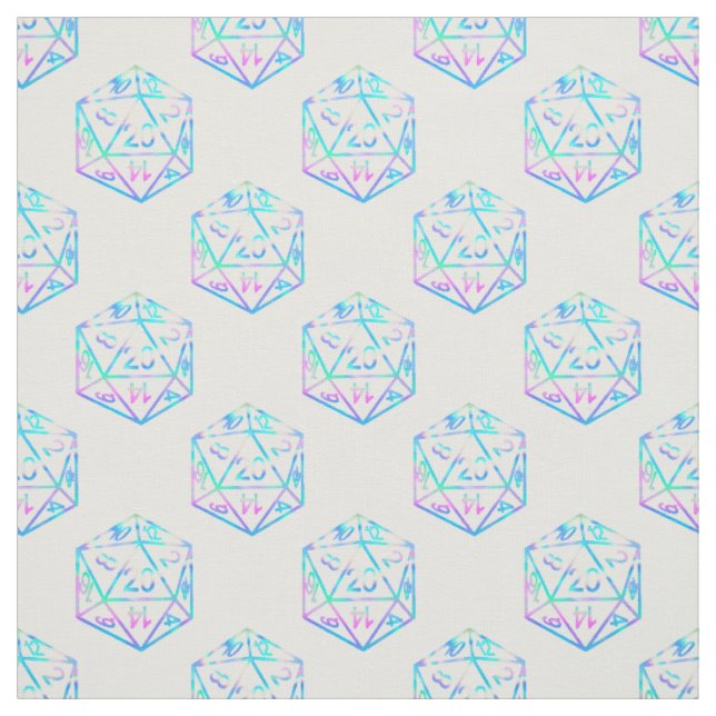 RPG Dice | Holo Old School Tabletop PnP Roleplayer Fabric (Swatch)