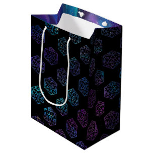 RPG Dice   Nebula Fantasy Retro Tabletop PnP Gamer Medium Gift Bag