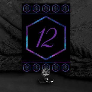 RPG Dice   Nebula Fantasy Retro Tabletop PnP Gamer Table Number