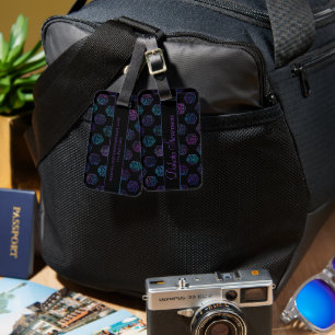 RPG Dice   Nebula Fantasy Tabletop Gamer Custom Luggage Tag