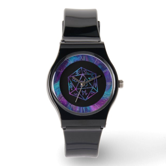 RPG Dice | Nebula Fantasy Tabletop Retro PnP Gamer Watch (Front)
