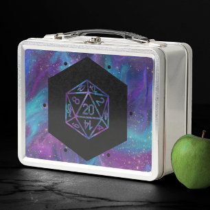 RPG Dice   Nebula Old School Tabletop Role Player Metal Lunch Box