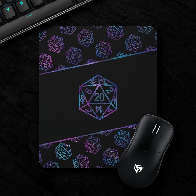 RPG Dice | Nebula Old School Tabletop Roleplayer Mouse Pad (Creator Uploaded)