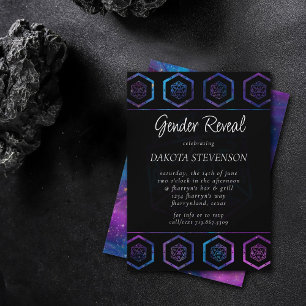 RPG Dice   Nebula Retro Tabletop Role Player Party Invitation