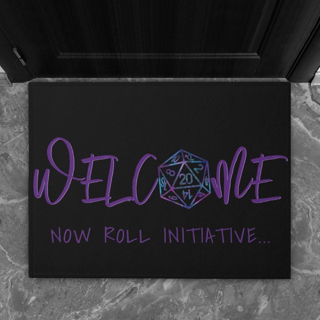 RPG Dice | Nebula Tabletop PnP Role Player Welcome Doormat (Creator Uploaded)