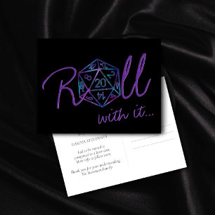 RPG Dice   Nebula Tabletop Role Player Date Change Postcard