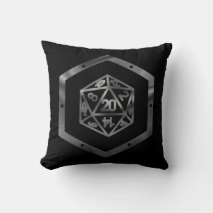 RPG Dice   Retro Old School Tabletop Role Player Cushion