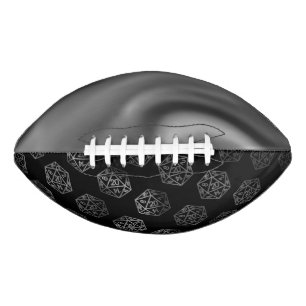 RPG Dice Retro Old School Tabletop Role Player Football