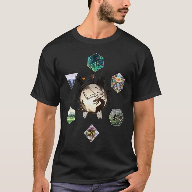 Rpg Dice Worlds T-Shirt (Front)