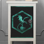 RPG Dragon | Emerald Green Fantasy Tabletop Gamer Tissue Paper<br><div class="desc">Novelty geek chic gamer RPG wrapping tissue also ideal for ephemera diy furniture decoupage, or home decor do-it-yourself projects. It's game on so choose your weapon and roll initiative. Perfect for any old school tabletop pen/pencil and paper (PnP) fantasy role player featuring a 20-sided dnd polyhedral dice with a natural...</div>