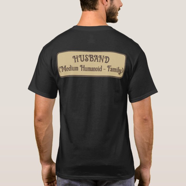 RPG Family - Class Husband A - Stats T-Shirt (Back)