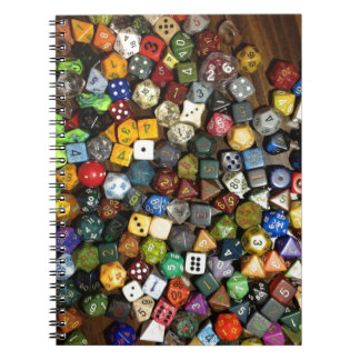 RPG game dice Spiral Notebook