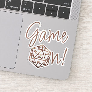 RPG Game On   Copper Fantasy Tabletop Gamer Dice