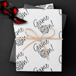 RPG Game On | Old School Tabletop Role Player Dice Wrapping Paper Sheet<br><div class="desc">GAME ON! so choose your weapon and roll initiative... Novelty RPG geek chic gamer wrapping papers are also ideal for ephemera diy furniture decoupage, or home decor do-it-yourself projects. Perfect for any old school tabletop pen/pencil and paper (PnP) fantasy role player featuring a 20-sided dnd polyhedral dice with a natural...</div>