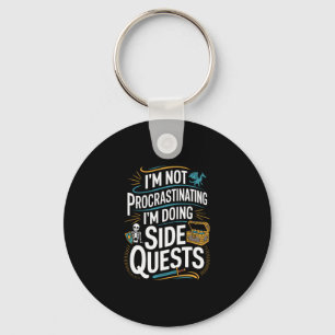 Rpg Gamer Apparel For Quest Lovers Uni-adult Black Key Ring