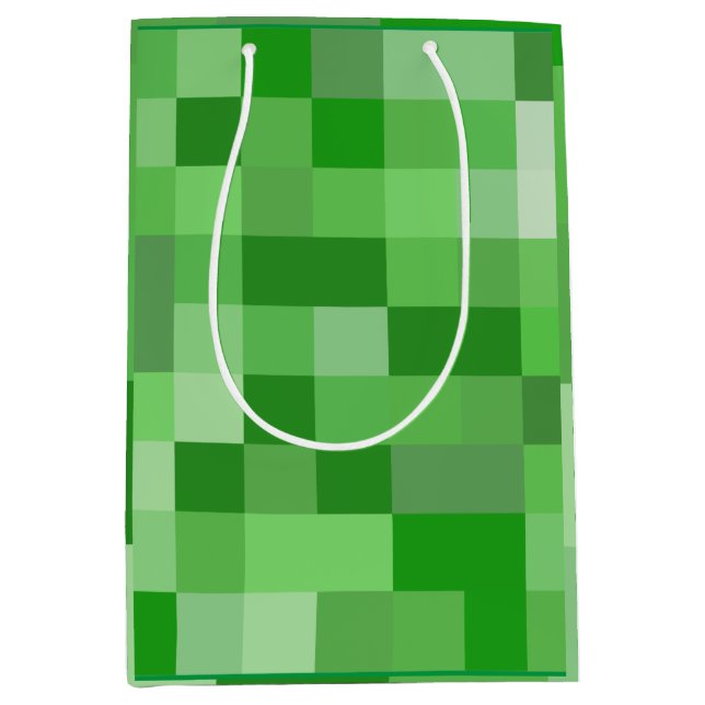 RPG Gamer Pixel Pattern Wrapping Paper Medium Gift Bag (Front)