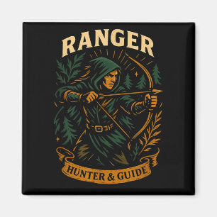 Rpg Gamer Ranger D20 Dice Nerdy Geek Men Women Kid Magnet