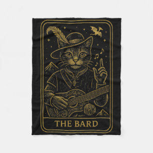 Rpg Gamer The Rd D20 Dice Nerdy Geek Cat Men Women Fleece Blanket