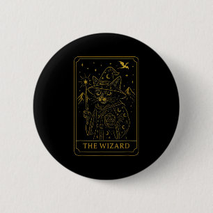 Rpg Gamer Wizard D20 Dice Nerdy Geek Cat Men Women 6 Cm Round Badge
