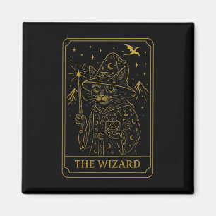 Rpg Gamer Wizard D20 Dice Nerdy Geek Cat Men Women Magnet