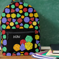 RPG Gaming Dice, Board, Fantasy Games Patterned