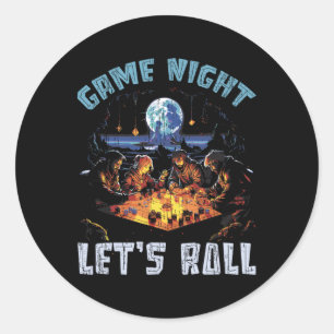 Rpg Gaming Role Playing D20 Tabletop Games Funny R Classic Round Sticker