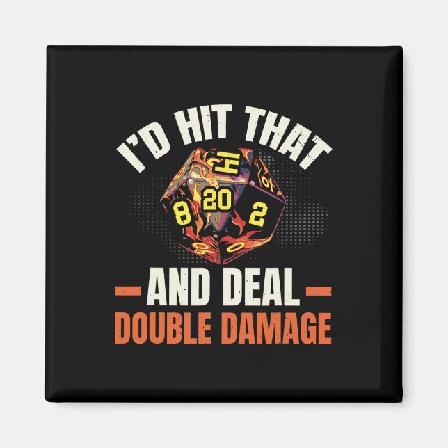 Rpg Gaming Role Playing D20 Tabletop Games Funny R Magnet (Front)
